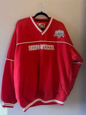 Men's Red Pullover Jacket